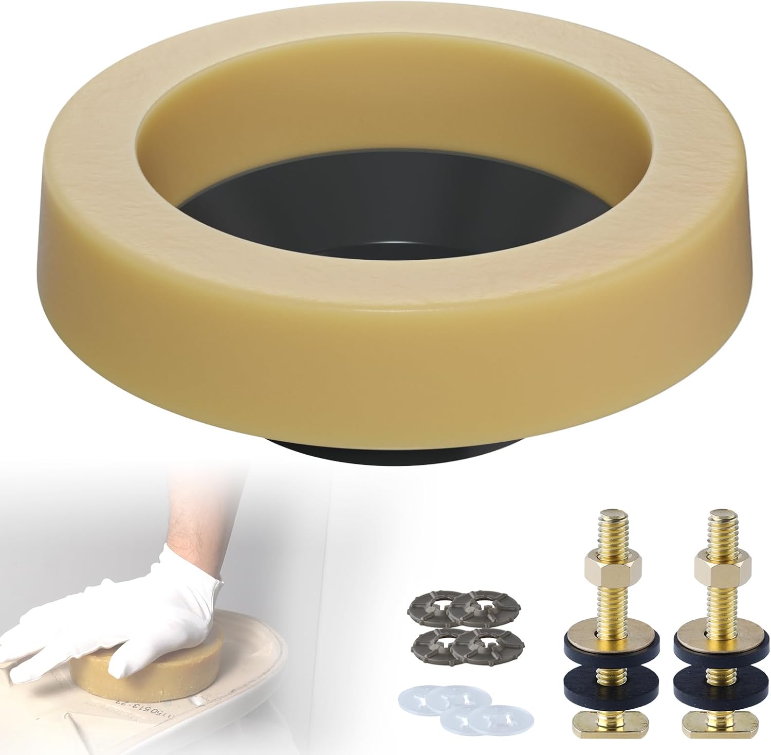 Replacing a wax ring on a toilet